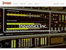 Tablet Screenshot of inovonicsbroadcast.com